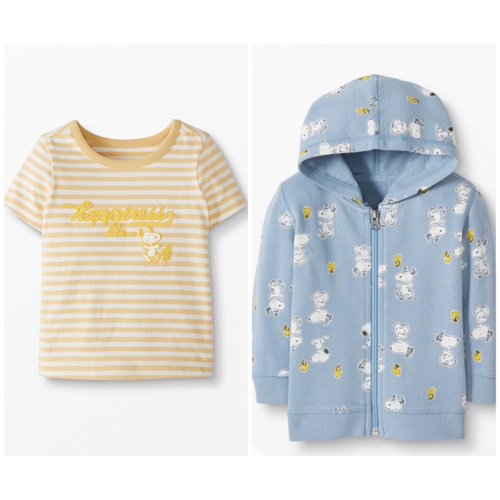Hanna Anderson Peanuts Shirt and Hoodie